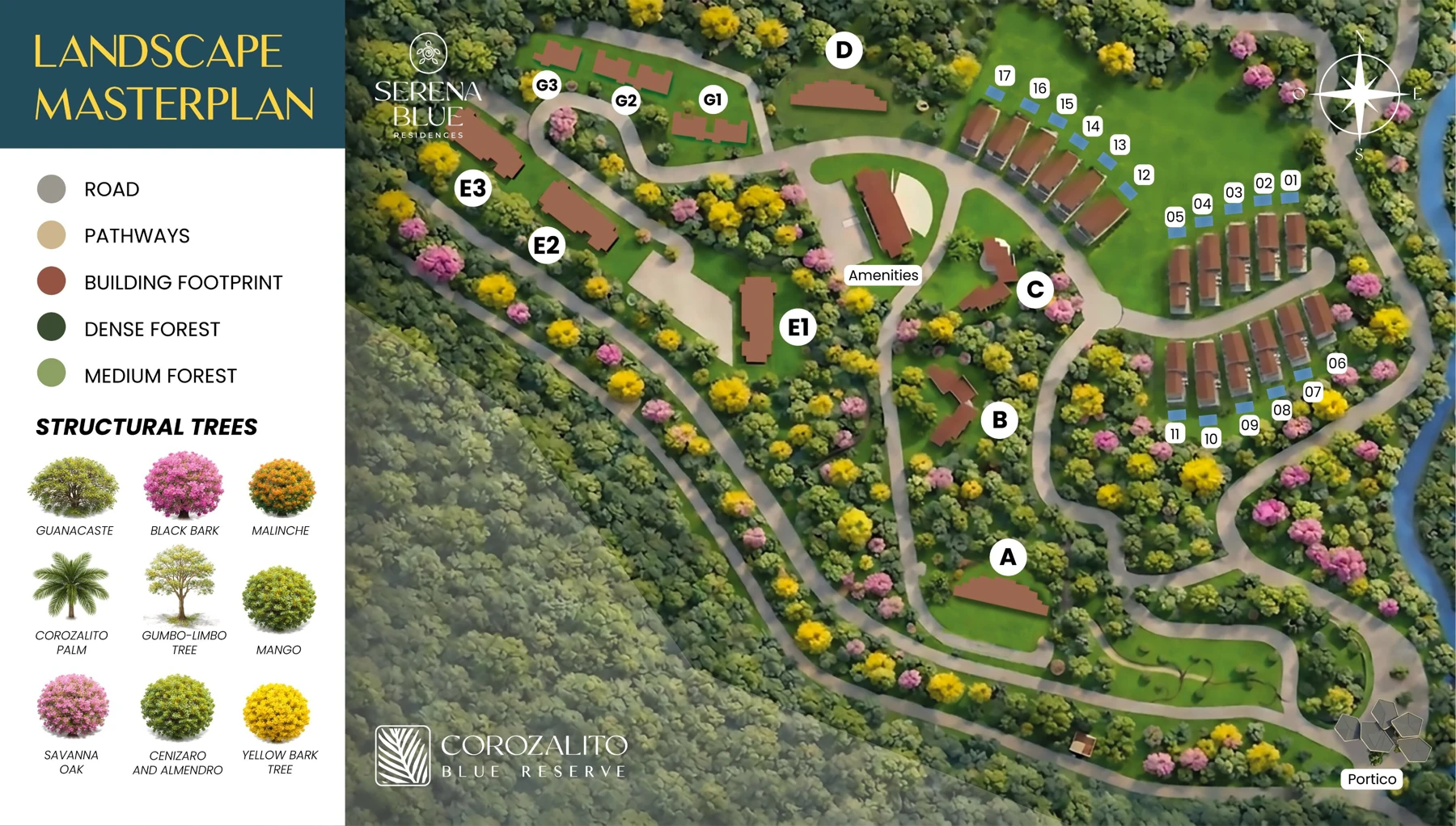 Serena Blue Residences landscape masterplan